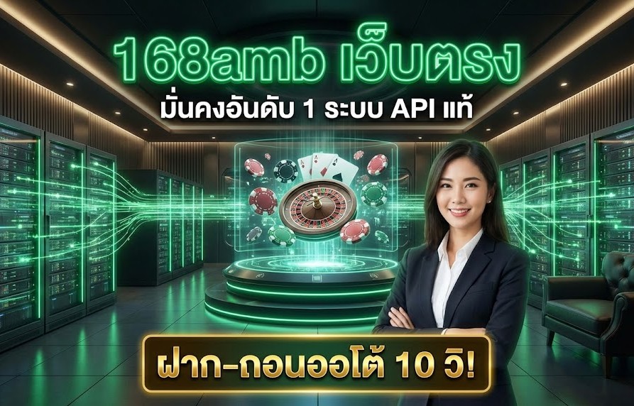 168amb เว็บตรง ทางเข้าเล่นคาสิโนออนไลน์ที่มั่นคงที่สุด ระบบ API แท้ 100% ฝาก-ถอนออโต้ 10วิ